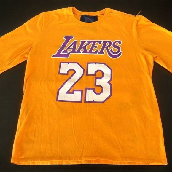 Lakers golden yellow #23 James Lebron Long sleeve shirt - Picture 3 of 3